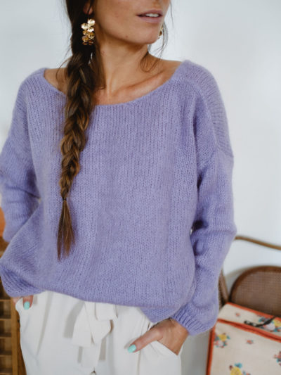 Gilet FOLK Lilas