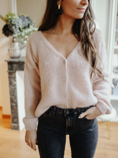 Gilet FOLK Rose