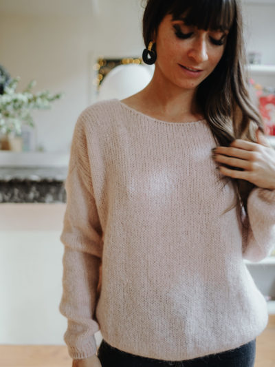 Gilet FOLK Rose